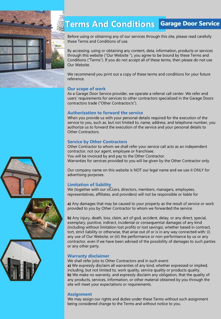 Capitol Garage Doors South Pasadena, CA 626-999-5497 - terms4